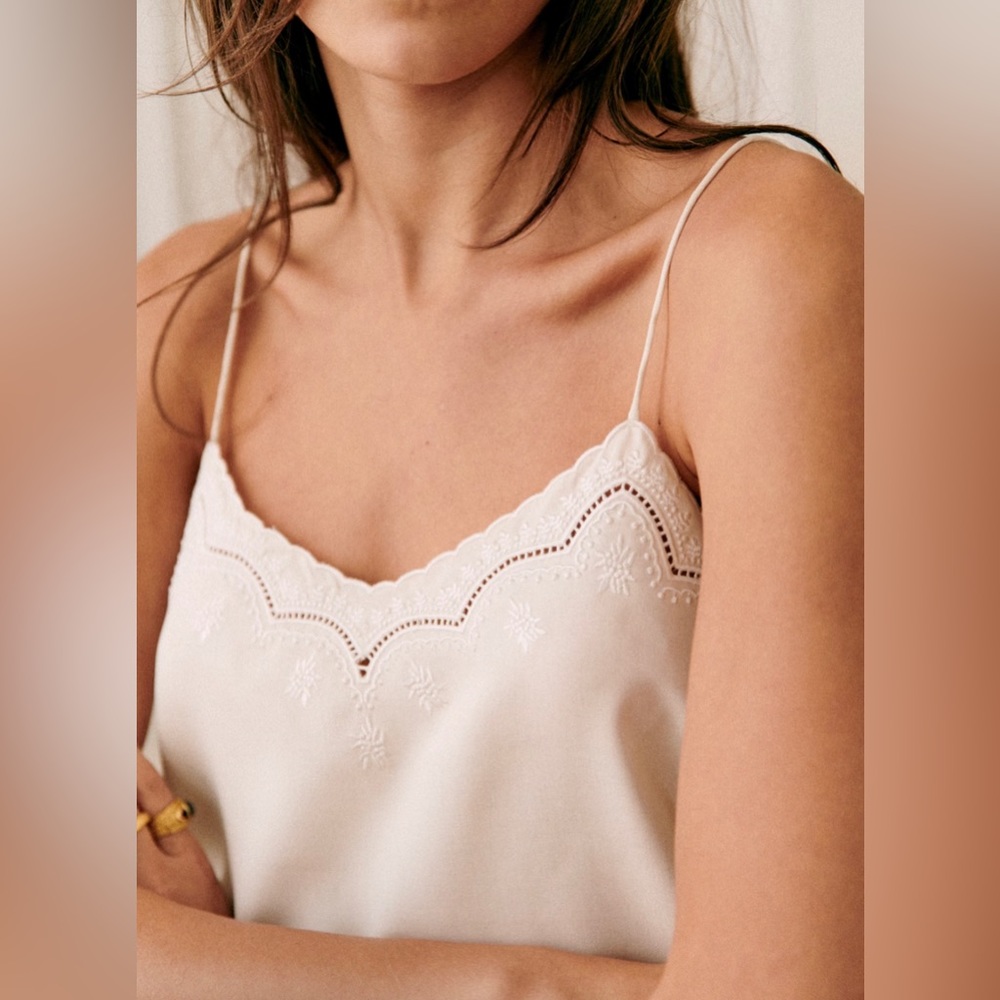 Sézane Palma Silk tank top
